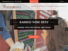 Tablet Screenshot of barbedwirereef.com